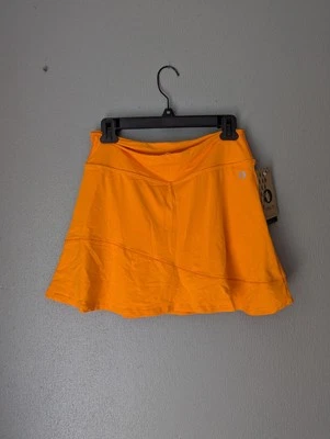 NWT Dona Jo Womens Skort Size 2 Large Orange Pull-on 15" Skirt Pickleball