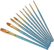 SEWACC 13pc Painting Tool Set A-Frame Easel Brush Bracket Photo Frame Holder Tabletop Wood Display for Artists