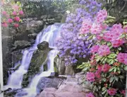 Springbok Blooming Waters Puzzle 1500 PCS Waterfalls Rhododendron Jigsaw New