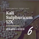 順勢十二組織鹽／礦鹽 KALI SULPHURICUM【⑥硫酸鉀 12X】TISSUE SALT 6克 順勢糖球