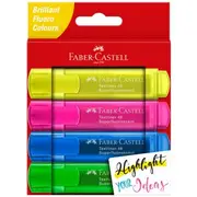 Faber-Castell Textliner Ice Highlighters Assorted 4 Pack