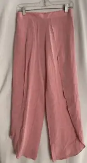Drew Pants Womens Small Pink Linen Blend Whitney Tulip Boho Lagenlook New