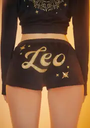 [HOROSCOPEZ] Confident Leo Queen Velour Shorts
