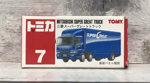 《GTS》純日貨絕版 TOMICA 多美小汽車 舊藍標 NO.7 三菱 超級大 貨車 279785