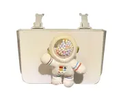 Car Headrest Hanging Bag Plastic Foldable Back Seat Organizer Pouch Hanging Lightweight Garbage Storage Bag Astronaut