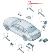 AUDI A8 4N Right Upper Antenna Amplifier 4N0035225S NEW GENUINE