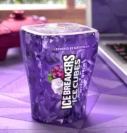 Ice Breakers Ice Cubes ARTIC GRAPE Sugar Free Flavored Gum 40 pieces PURPLE