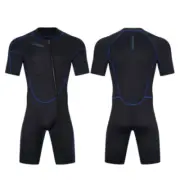3mm Neoprene One-piece Short Sleeves Swimsuit Warm Sun Protection Snorkeling