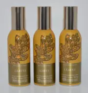 LOT OF 3 BATH & BODY WORKS LEAVES CONCENTRATED ROOM SPRAY MIST AIR FRESHENER
