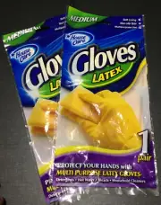 House Care Multi Purpose Latex Gloves Medium, 2 Pairs