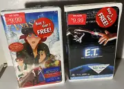 Anastasia (1998) And ET The Extraterrestrial (1996) Brand New Factory Sealed VHS