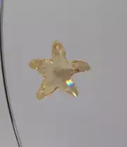 Swarovski Crystal Golden Shadow 30mm Starfish 6721 Suncatcher / Prism