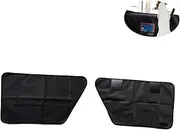 BUGUUYO 2Pcs Large Black Pet Car Door Cover Protector for Pets Easy Installation for All Vehicles Car Doors from Scratches Hair and Dirt for Travel Essentials