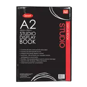 Jasart A2 Studio Display Book School Artworks Protector/Organiser 20 Pockets