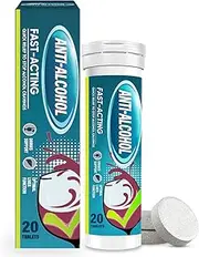 PDTXCLS Effervescent Relief Tablets, Prevention Before Party,12Tablets