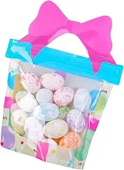 Aceirropy Speckled Easter Eggs - 18X Small Foam Eggs Decor,Festival Celebration Supplies Colorful Toys for Basket Fillers Craft Projects Springtime Party Favors