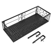 Hanging Balcony Planter, Iron Balcony Plant Shelf, Metal Balcony Planter, Balcony Flower Pot Holder, Flower Stand, for Office, Home, Hotel
