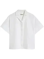 [Jil Sander] Boxy Short Pleated Back Top