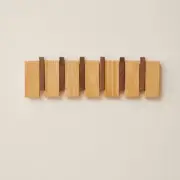 Wood Coat Rack Wall Mount Coat Hooks Hanger Wall Mounted Home Decorative Wall...