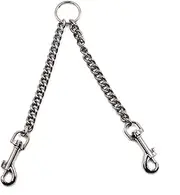 COSMEVIVI Sturdy Pet Dog Double Leash Pet Traction Strap Pulling Rope Chain Pet Supplies for Dog Breeds