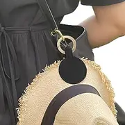 Travel Hat Clip | Hat Clip for Luggage Magnetic - PU Leather Hat Clip Hat Companion Outdoor for Luggage and Backpack Generic