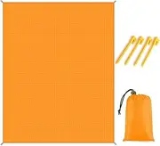 IUOUTG Beach Blanket Sandproof Oversized,78''×82''Compact Lightweight Sand-Free Blanket with 4 Stakes Large Picnic Mat for Beach Travel Camping Hiking