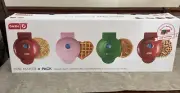 DASH Mini Maker 4-Pack Gift Set, Mini Waffle Maker Griddle Multicolor