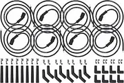 ICT Billet 5ft Universal Spark Plug Wire Set - LS LT Remote Coil Spiral Core Straight 90 135 Boots Compatible with LS1 LM7 LR4 LQ4 LS6 L59 LQ9 LM4 L33 LS2 L76 LY6 LC9 LH8 LMG LS3 LZ1 L99 L96 551083