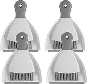 ZFLYCANP Mini Dustpan and Brush Set, Small Broom and Dustpan Set with Soft Bristles, Multipurpose Desktop Cleaning Tools for Table Desk Keyboard Cat Dog and Other Pets