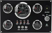 Digital Gauge Cluster Engine Tachometer Fuel Sensor Oil Pressure Monitor Water Temperature Voltage Alarm Meter for RV Boat Yacht