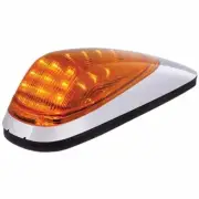 Grakon 2000 Style 19 Diode Amber LED Amber Lens Cab Light W/ Chrome Base