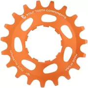 Wolf Tooth Single Speed Aluminum Cog - 19t, Compatible with 3/32" Chains, Orange