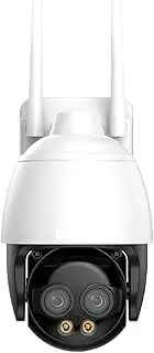 WIFI/4G /POE Surveillance Camera HD 8MP 2.8mm 8mm Dual Lens 10X Digital Zoom AI Humanoid Detection Auto Tracking Security Camera(8MP POE Add 128G)