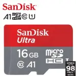 【SANDISK 晟碟】[升級版]ULTRA MICROSDHC UHS-I A1 16GB記憶卡98MB/S(16G MICRO SD 記憶卡)