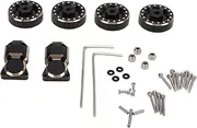 RC Wheel Hub Counterweight Brass Axle Cover Kit Replacement Part for Axial SCX24 1/24 Remote Control Vehicle
