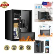 Multi-Functional Fireproof Safe 1.8 Cu.Ft: Digital Lock & Removable Shelf