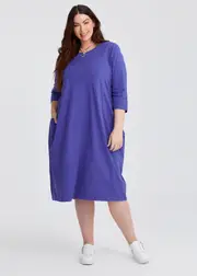 [TS] Taking Shape Cotton Talia Tulip Dress Size 10 in Blue Iris - Plus Size Women's Clothing Blue Iris