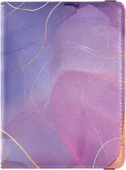 [Amooorous] Marble Grain Leather decorative passport holder for travel women Wallet Combo Passport Case Travel Documents Wallet Lightweight, Marble grain, 1 size