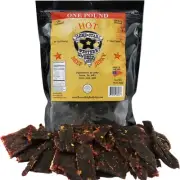 Hot Flavored Beef Jerky - 1 Pound Resealable Bag - Hickory Smoked Handcrafted...