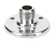 AtlasIED AD-12B 5/8 inch Male Mic Flange - Chrome (3-pack) Bundle