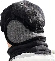 [Soghot] Ear Muffs Men Women Ear Warmers Simplicity Warm Ear Protection Cold Weather Ear Covers for Winter Outdoor Sports Black