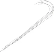 KALLORY 4pcs Open Looper Yarn Bracelet Spinner Needle Sewing Jewelry Needle Bead Loom Thread Needles Long Weaving Needles Bead Needles Bead Spinner Needle Knitting Needles Silver Alloy