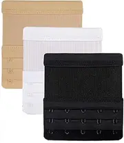 [Generic] Women's Bra Extenders Three rows and five buckles Plus Size Bra Extender,Soft Comfortable Bra Strap Extender