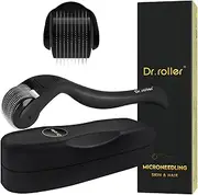 [Dr.roller] Derma Roller 1mm, Derma Roller Hair Growth Men and Women, Beard Roller for Growth, Scalp Derma Roller for Hair Growth, Micro Needling Roller for Face