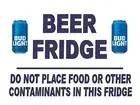 FUNNY BEER BUD LIGHT CANS #2 REFRIGERATOR LOCKER MAGNET MAN CAVE GAG GIFT FRIDGE