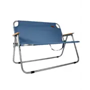 BlackWolf Captains Blue Double Folding Chair