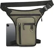 LPORF Drop Leg Bag, Drop Leg Bag for Motorcycle and Waist Bag, Leg Belt Bag with Adjustable Tight for Wallet, Key Kettle, Raincoat, Gloves