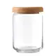 Ocean 木蓋儲物罐-650ml/1入 玻璃儲物罐,置物罐