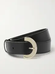[Chloé] Chloé - C Leather Waist Belt - Black - M M Black