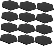 UPKOCH 12pcs Hexagon Felt Acoustic Panels Sound Absorbing Wall Decor for Recording Studio Home Office Game Easy to Install Premium Quality Soundproof Board